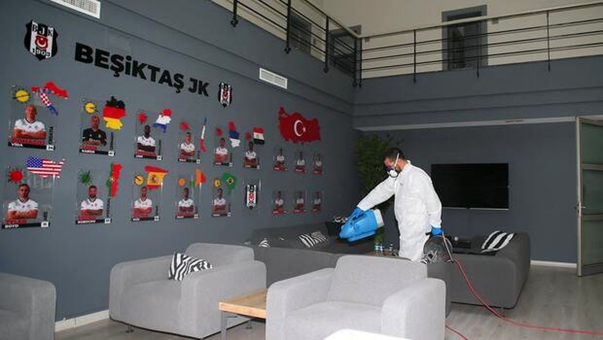 Beşiktaş Nevzat Demir Tesisleri'nde corona virüs temizliği
