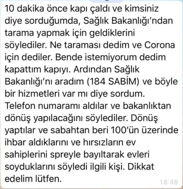 Sağlık Bakanı Koca 'Virüs taraması yapıyoruz' diyerek dolandırıcılık ve hızsızlık yapanlara karşı vatandaşı uyardı