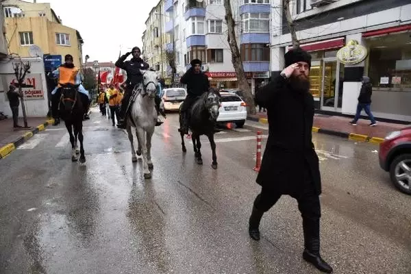 57'nci Alay korteji, Keşan'a ulaştı 57'nci Alay korteji, Keşan'a ulaştı