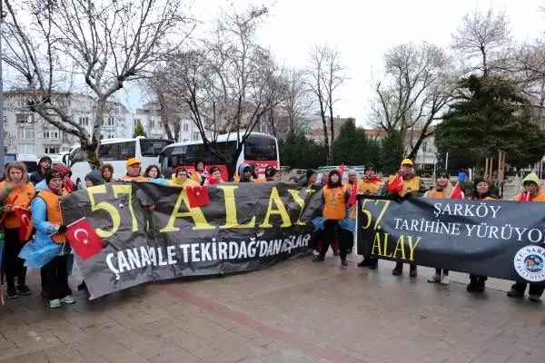 57'nci Alay korteji, Keşan'a ulaştı 57'nci Alay korteji, Keşan'a ulaştı