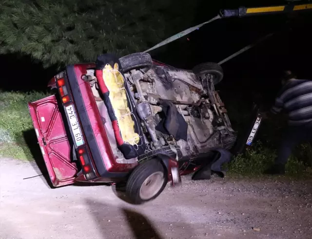 Aydın'da dere yatağına devrilen otomobilin sürücüsü öldü Aydın'da dere yatağına devrilen otomobilin sürücüsü öldü