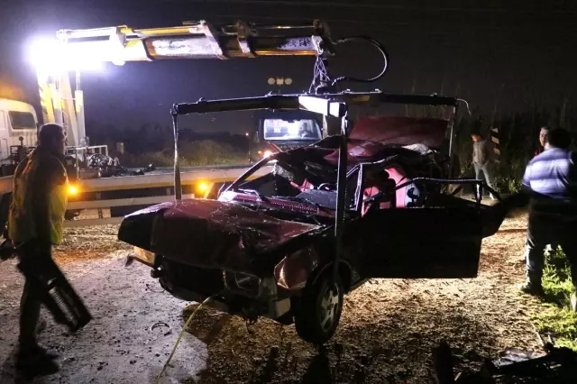 Aydın'da dere yatağına devrilen otomobilin sürücüsü öldü Aydın'da dere yatağına devrilen otomobilin sürücüsü öldü