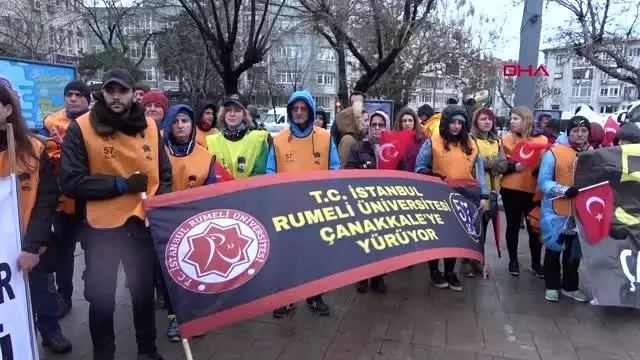EDİRNE 57'nci Alay korteji, Keşan'a ulaştı EDİRNE 57'nci Alay korteji, Keşan'a ulaştı