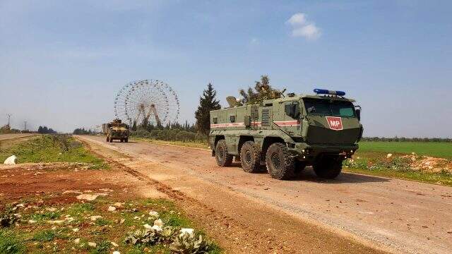 İdlib'de 1'inci Türk-Rus birleşik kara devriyesi yapıldı