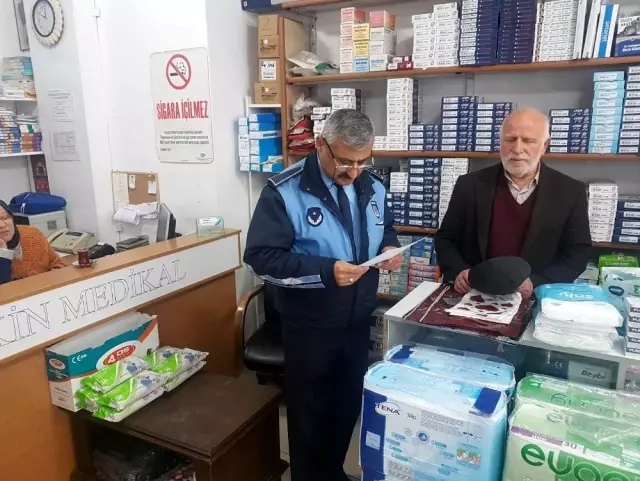Bafra'da virüs fırsatçılarına denetim Bafra'da virüs fırsatçılarına denetim