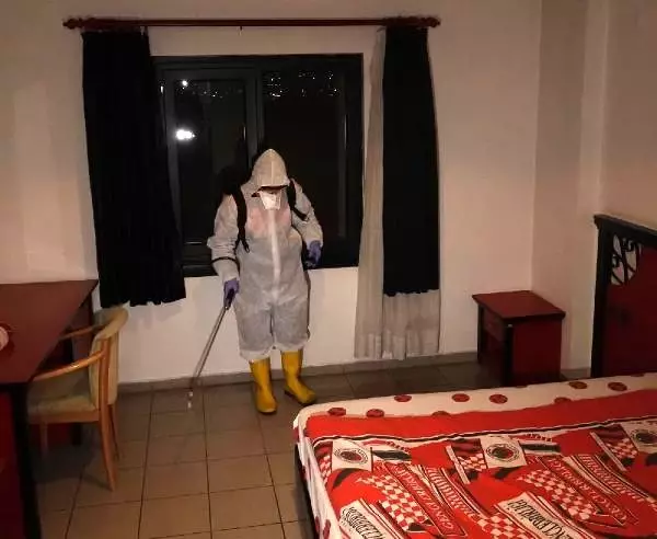Gençlerbirliği İlhan Cavcav Tesisleri dezenfekte edildi Gençlerbirliği İlhan Cavcav Tesisleri dezenfekte edildi