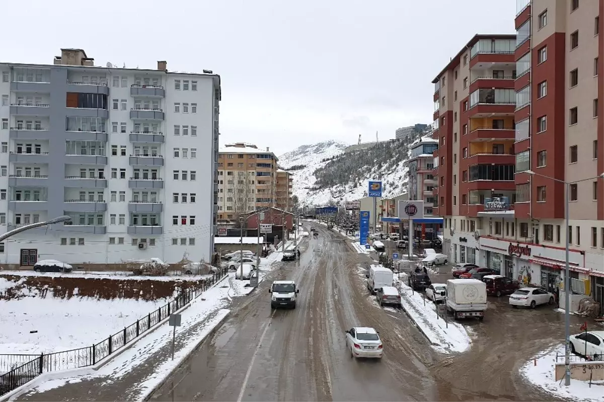 Gümüşhane'de kar yağışı