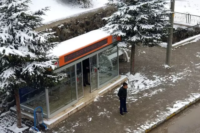 Gümüşhane'de kar yağışı