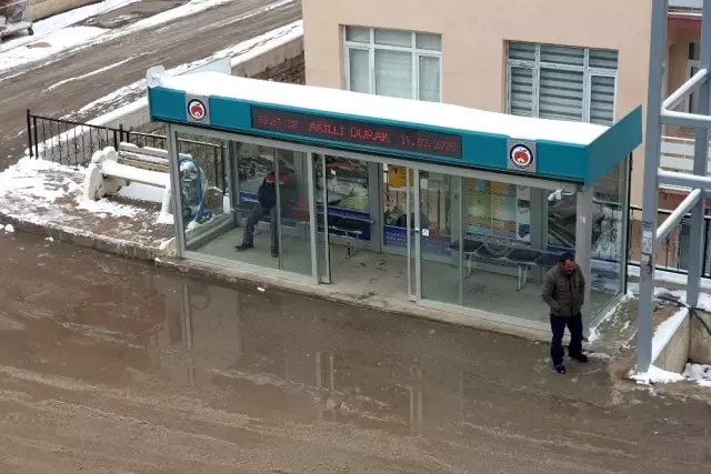 Gümüşhane'de kar yağışı