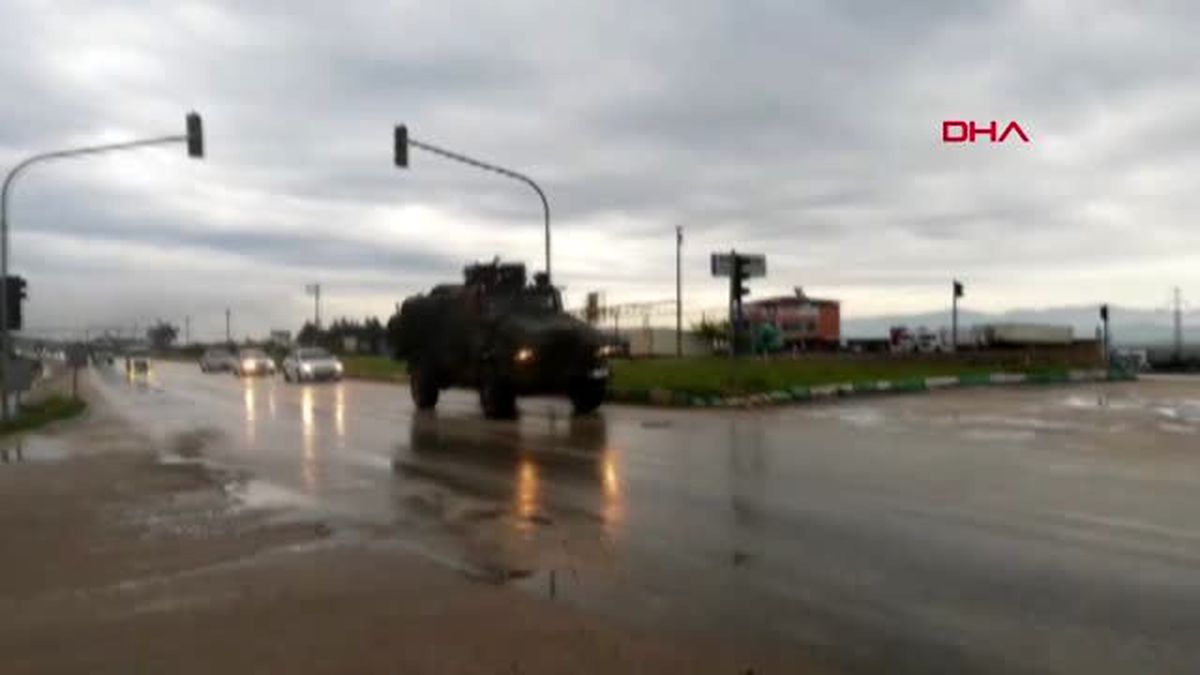 HATAY Suriye sınırına askeri sevkiyat