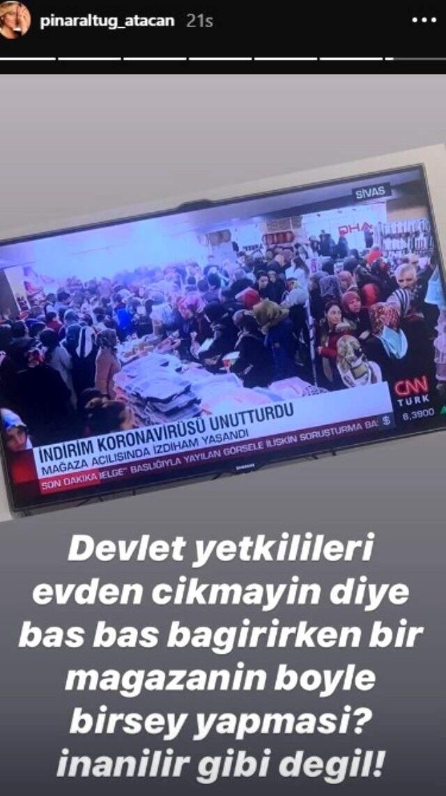 Oyuncu Pınar Altuğ, koronavirüse karşı önlem almayan vatandaşlara sert çıktı: İnanılır gibi değil