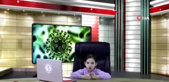 Anaokulu öğrencisinden korona virüse karşı videolu mesaj
