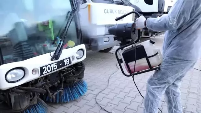Çubuk ilçesinde koronovirüs tedbirleri