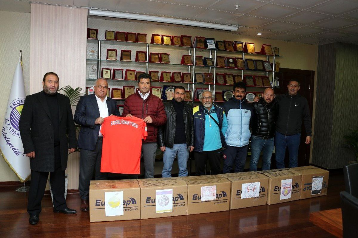 Erdemli Belediyesinden amatör spor kulüplerine destek