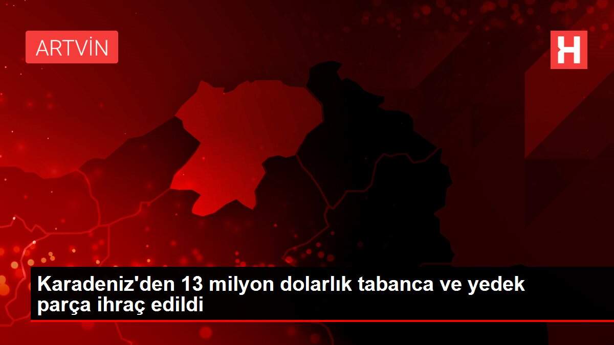 Karadeniz'den 13 milyon dolarlık tabanca ve yedek parça ihraç edildi