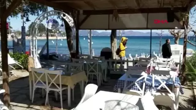MUĞLA Datça'da mekanlar kapandı sahiller ve sokaklar boş kaldı MUĞLA Datça'da mekanlar kapandı sahiller ve sokaklar boş kaldı