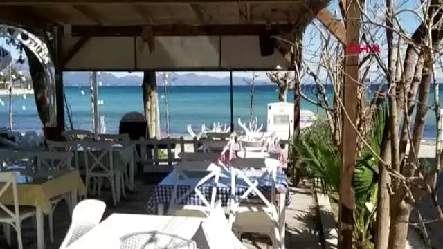 MUĞLA Datça'da mekanlar kapandı sahiller ve sokaklar boş kaldı MUĞLA Datça'da mekanlar kapandı sahiller ve sokaklar boş kaldı