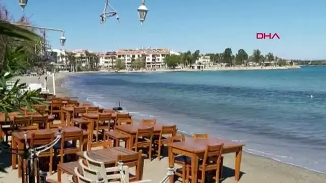 MUĞLA Datça'da mekanlar kapandı sahiller ve sokaklar boş kaldı MUĞLA Datça'da mekanlar kapandı sahiller ve sokaklar boş kaldı