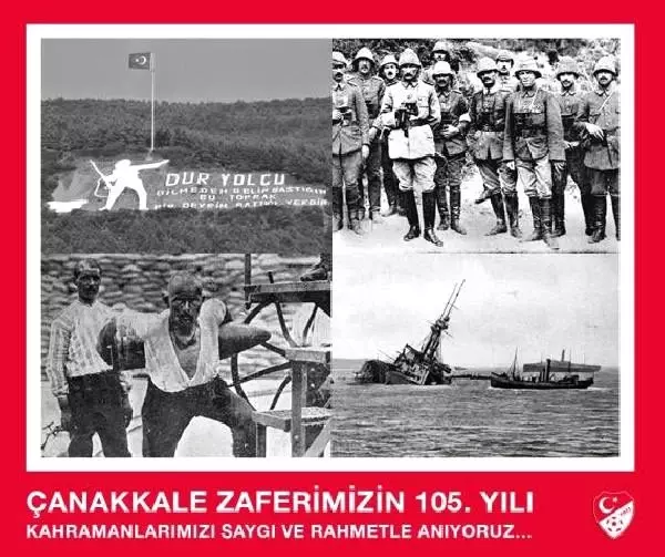 Spor camiasından '18 Mart Şehitleri Anma Günü ve Çanakkale Zaferi' mesajları