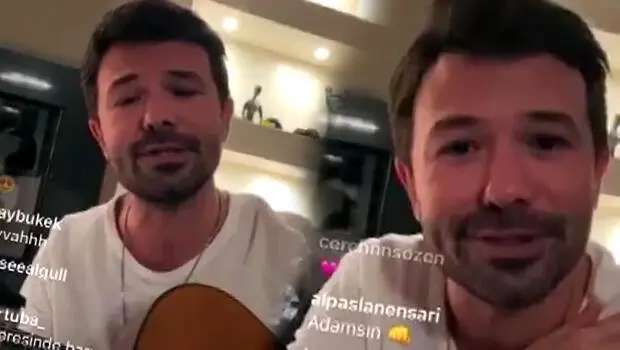 Yalın'dan evden çıkamayan hayranlarına konser Yalın'dan evden çıkamayan hayranlarına konser