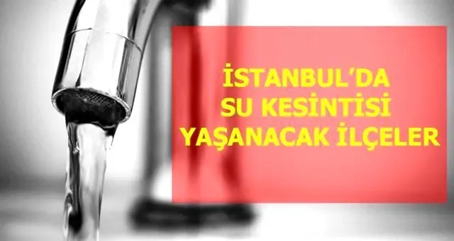 19 Mart Perşembe İstanbul'da su kesintisi yaşanacak ilçeler! İstanbul'da sular ne zaman gelecek? 19 Mart Perşembe İstanbul'da su kesintisi yaşanacak ilçeler! İstanbul'da sular ne zaman gelecek?