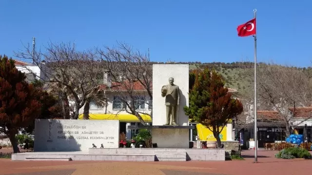 Bozcaada'da korona virüs önlemi Bozcaada'da korona virüs önlemi