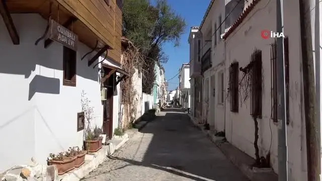 Bozcaada'da korona virüs önlemi Bozcaada'da korona virüs önlemi