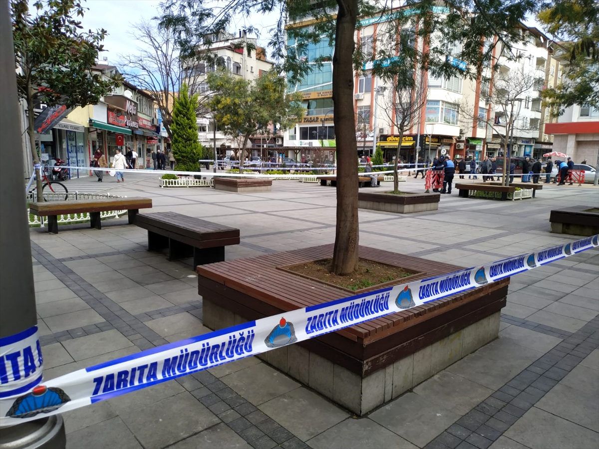 Giresun'un Bulancak ilçesinde oturma gruplarına şerit çekildi