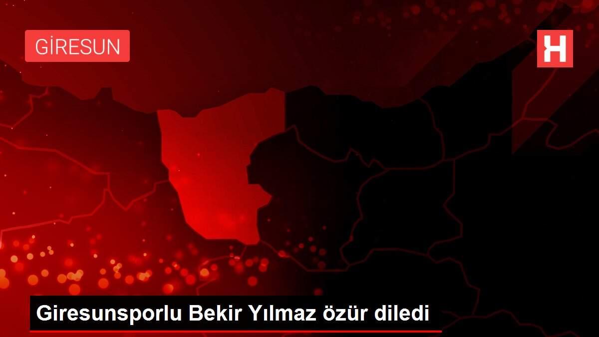 Giresunsporlu Bekir Yılmaz özür diledi