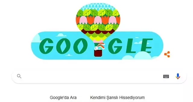 İlkbahar geldi! Google, ilkbaharın gelişini doodle yaptı! İlkbahar geldi! Google, ilkbaharın gelişini doodle yaptı!