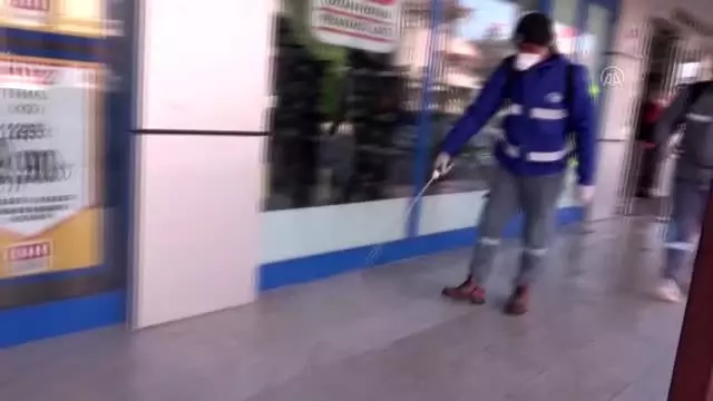 Seydikemer'de koronavirüs önlemleri sürüyor Seydikemer'de koronavirüs önlemleri sürüyor
