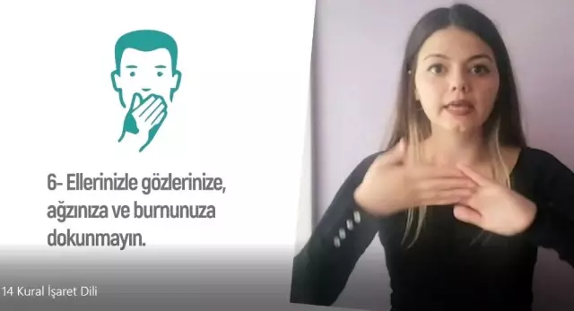 Bozüyük'ten işaret dilinde evde kalın çağrısı Bozüyük'ten işaret dilinde evde kalın çağrısı
