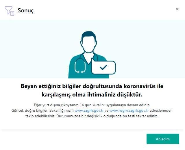 Online koronavirüs testi nasıl yapılır? İnternet üzerinden koronavirüs testi nasıl yapılır? Online koronavirüs uygulaması nedir?