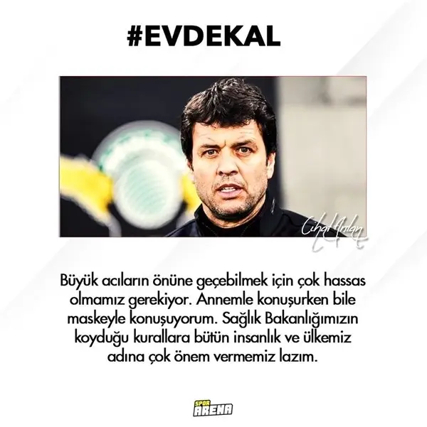 Spor dünyasından 'EvdeKal' çağrısı!