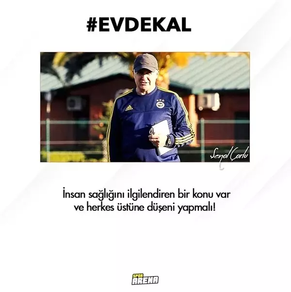 Spor dünyasından 'EvdeKal' çağrısı!