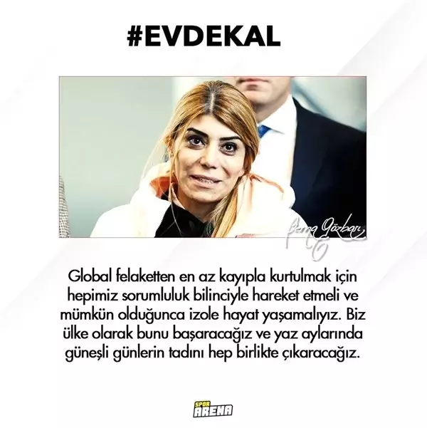 Spor dünyasından 'EvdeKal' çağrısı!