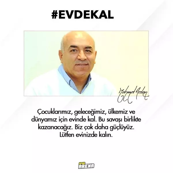 Spor dünyasından 'EvdeKal' çağrısı!