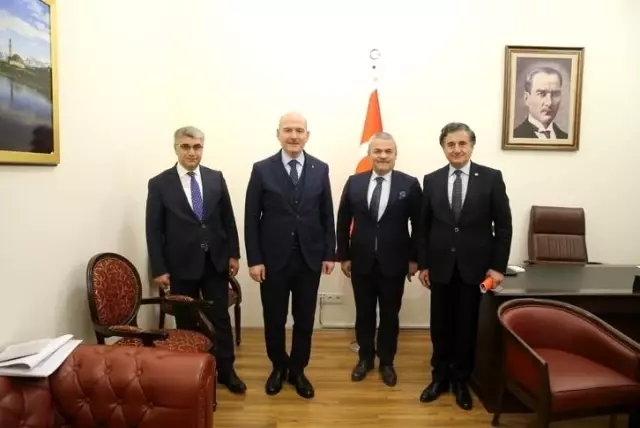 Vali Gürel ve milletvekilleri Bakan Soylu ile görüştü Vali Gürel ve milletvekilleri Bakan Soylu ile görüştü