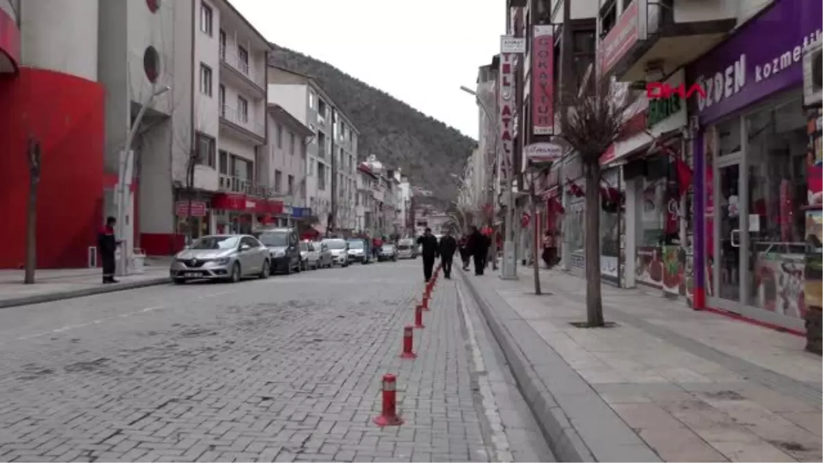 Gümüşhane’de cadde ve sokaklar dezenfekte ediliyor