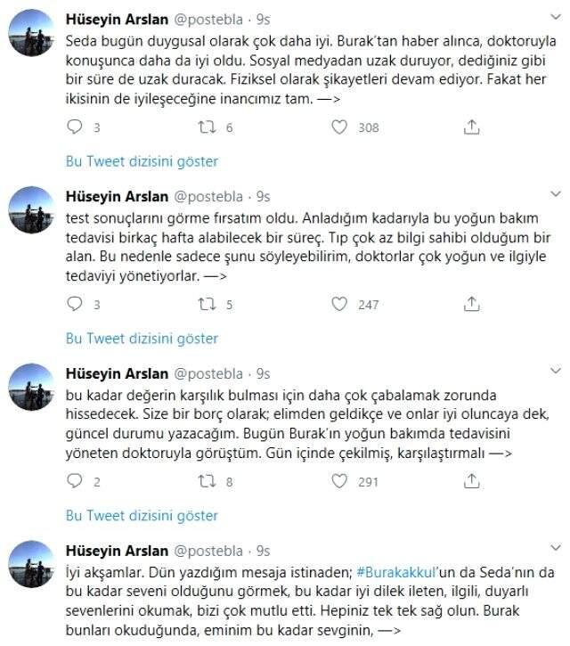 Koronavirüs teşhisi konulan sunucu Burak Akkul'un tedavisine yoğun bakımda devam ediliyor