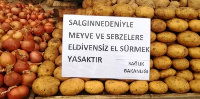 Pazarda elle seçme yasağında 'güven' endişesi Pazarda elle seçme yasağında 'güven' endişesi