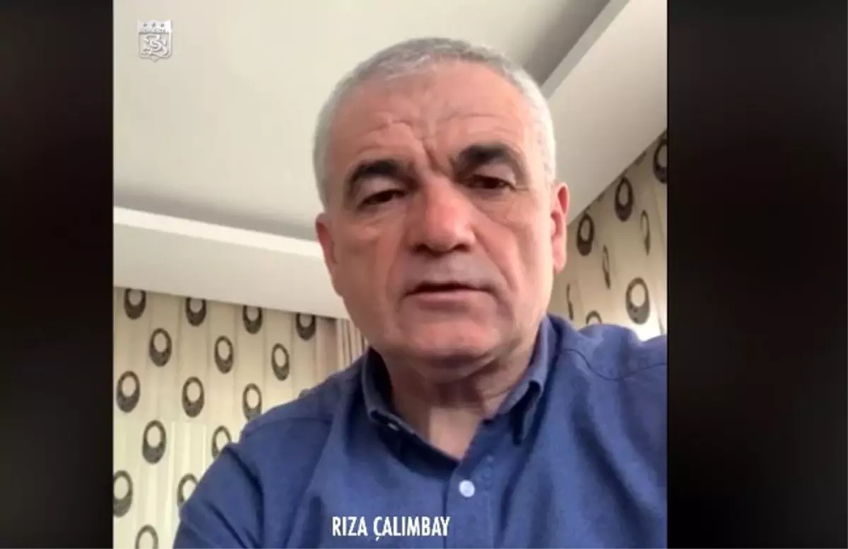 Rıza Çalımbay ve futbolculardan 'evde kal' çağrısı