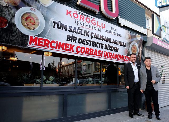 saglik calisanlarina ucretsiz corba ikrami haberler