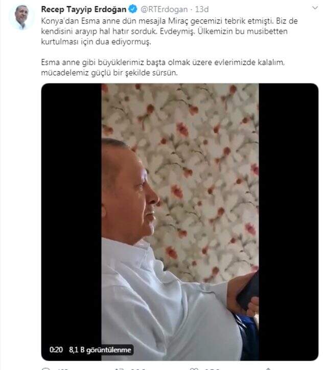 Cumhurbaşkanı Erdoğan'dan koronavirüs mesajı: Evlerimizde kalalım, mücadelemiz güçlü şekilde sürsün