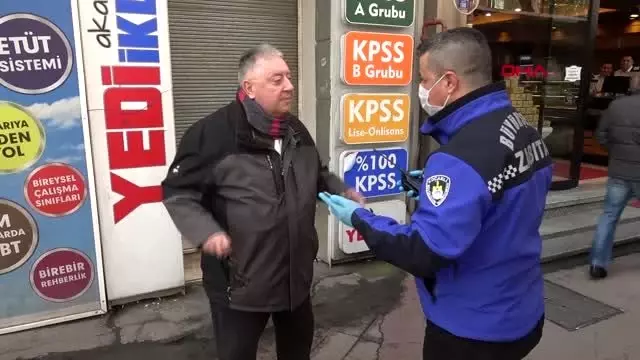 KOCAELİ-İzmit'te sokağa çıkan yaşlılar uyarıldı
