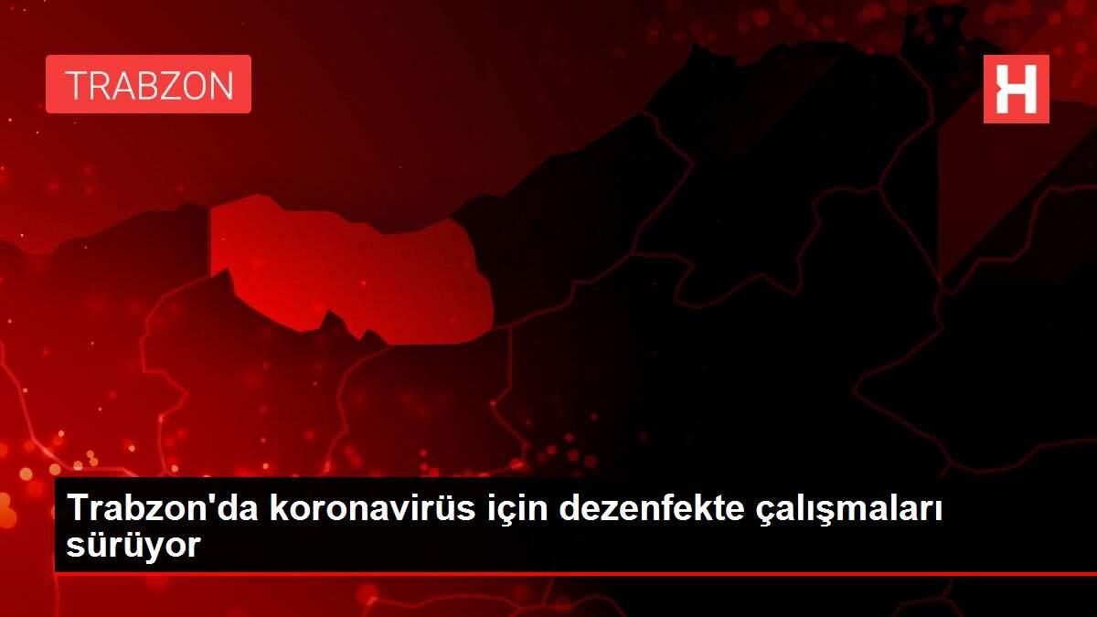 Trabzon'da koronavirüs için dezenfekte çalışmaları sürüyor Trabzon'da koronavirüs için dezenfekte çalışmaları sürüyor