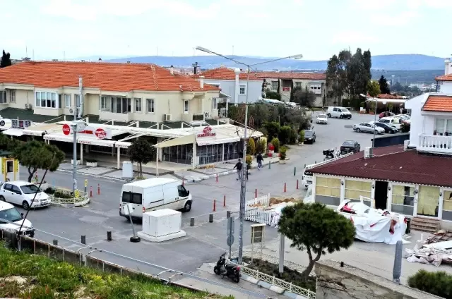 Alaçatı sokakları Sağlıklı günlerde buluşmak dileğiyle boşaldı
