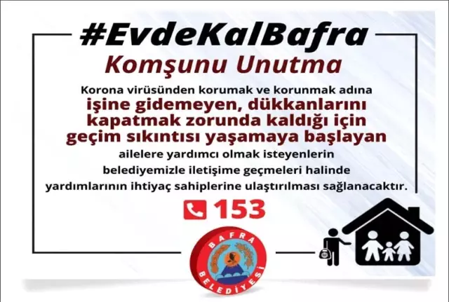 Bafra'da 'Komşunu Unutma' kampanyası Bafra'da 'Komşunu Unutma' kampanyası