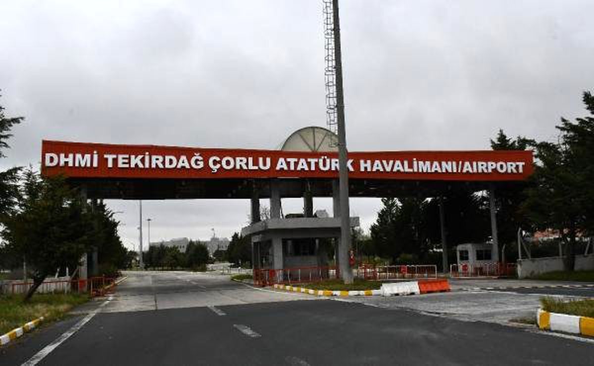 Çorlu Atatürk Havalimanı'nda, uçuşlara ara verildi