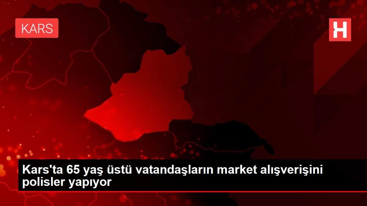 Kars'ta 65 yaş üstü vatandaşların market alışverişini polisler yapıyor